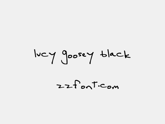lucy goosey black