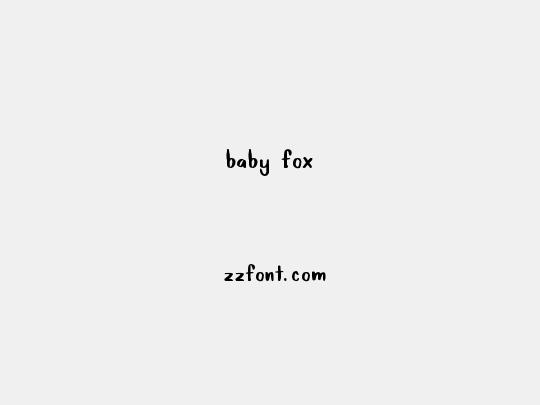 Baby Fox