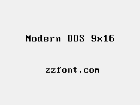 Modern DOS 9x16