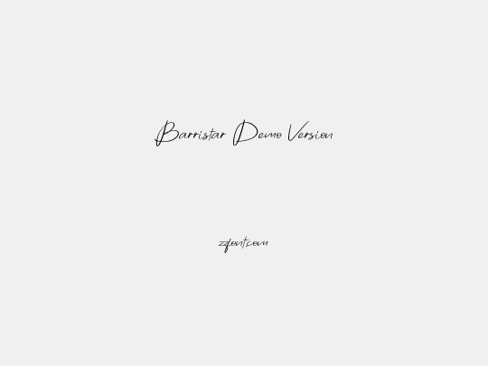 Barristar Demo Version