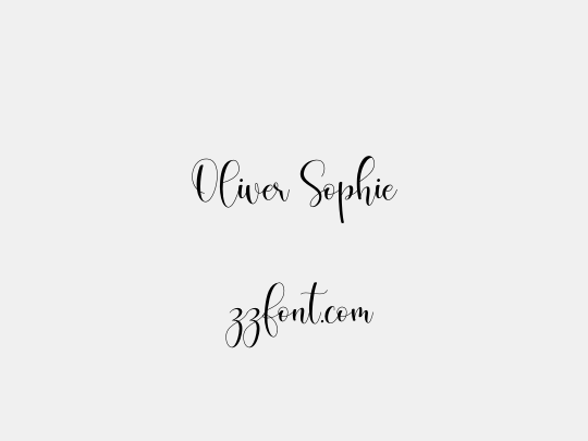 Oliver Sophie