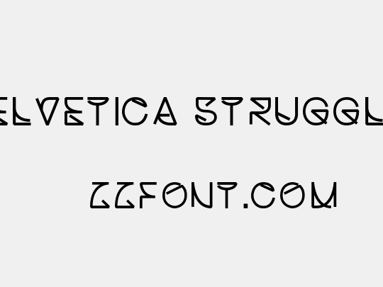 Helvetica Struggle 