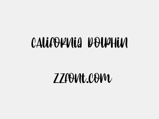 CAlifornia dolphin