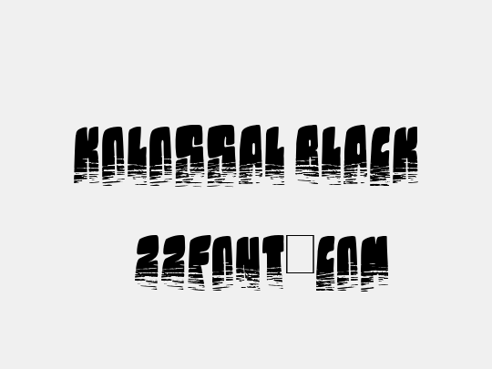 Kolossal black