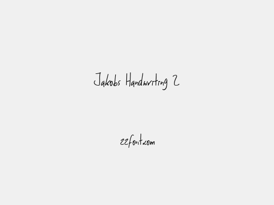Jakobs Handwriting 2