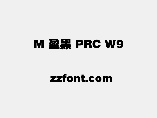 M 盈黑 PRC W9