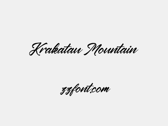 Krakatau Mountain