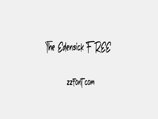 The Edensick FREE