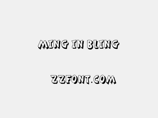 Ming in Bling