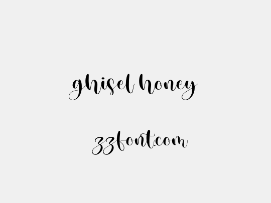 ghisel honey