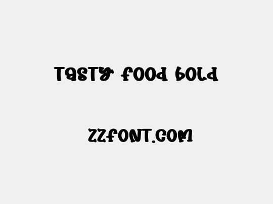 Tasty Food Bold