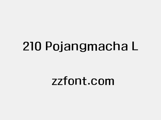 210 Pojangmacha L