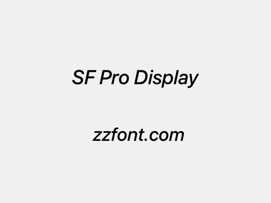 SF Pro Display