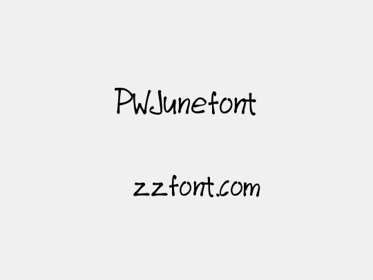 PWJunefont