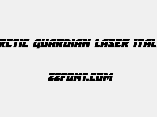 Arctic Guardian Laser Italic