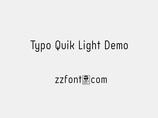 Typo Quik Light Demo