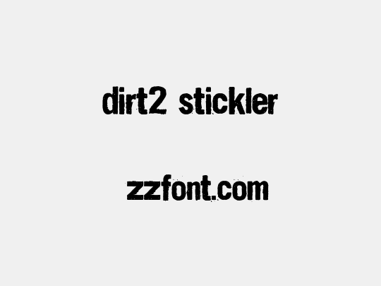 Dirt2 Stickler