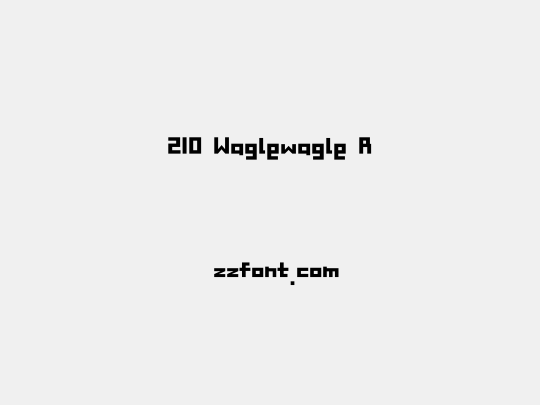 210 Waglewagle R