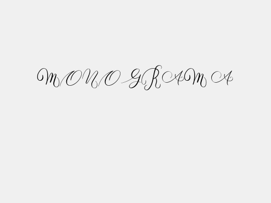 MONOGRAM A