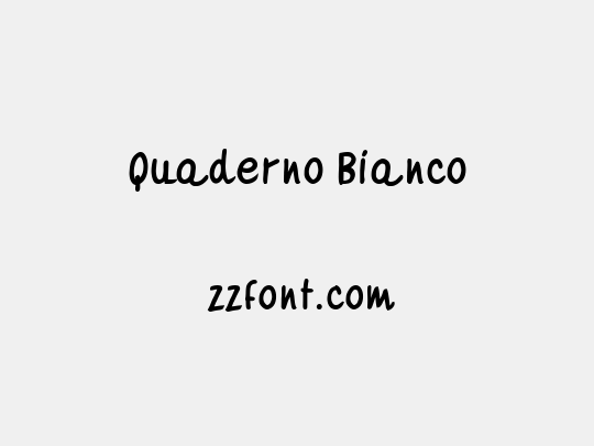 Quaderno Bianco