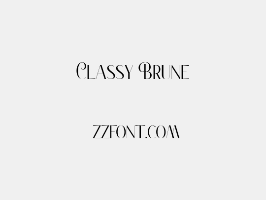 Classy Brune