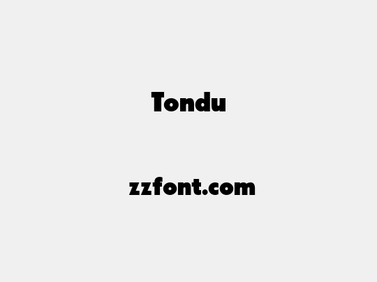 Tondu