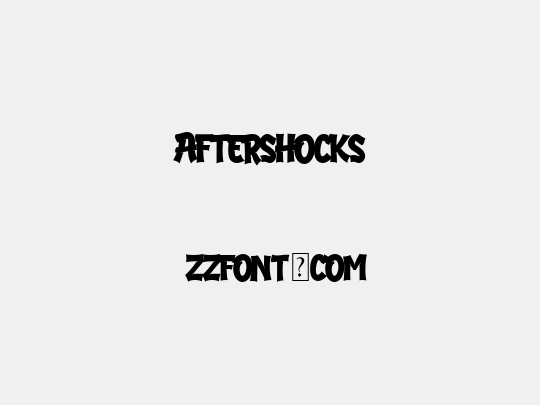 Aftershocks