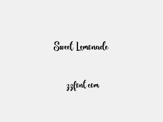 Sweet Lemonade