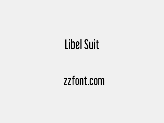 Libel Suit