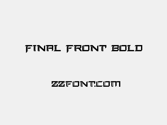 Final Front Bold