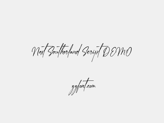Next Southerland Script DEMO