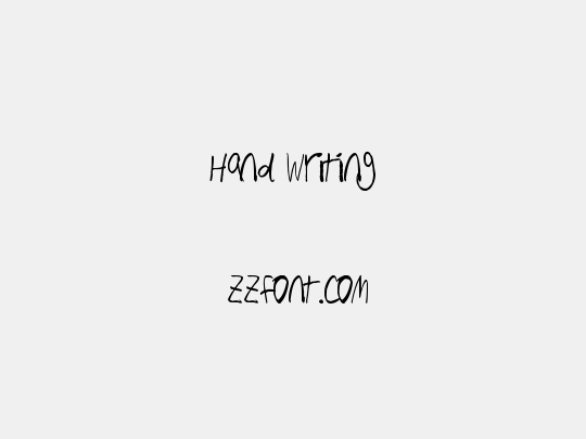 Hand Writing
