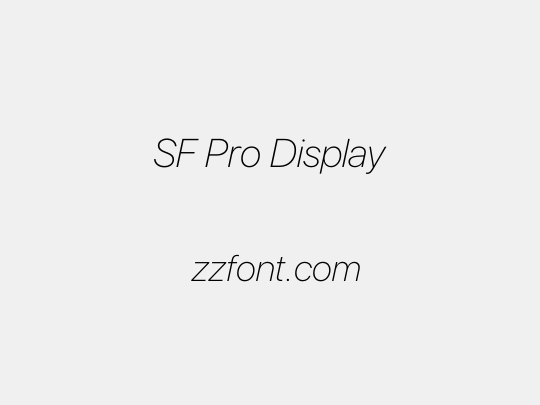 SF Pro Display