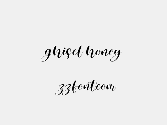 ghisel honey