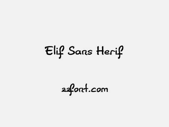 Elif Sans Herif