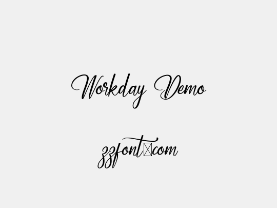 Workday Demo