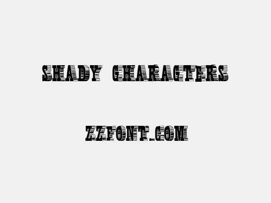 Shady Characters