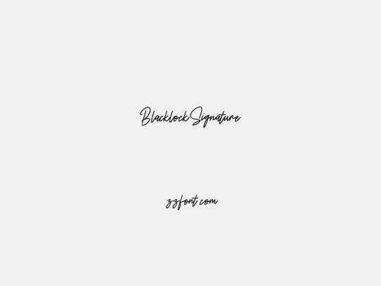 BlacklockSignature
