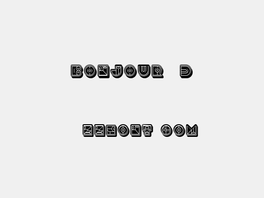 Bonjour 3D