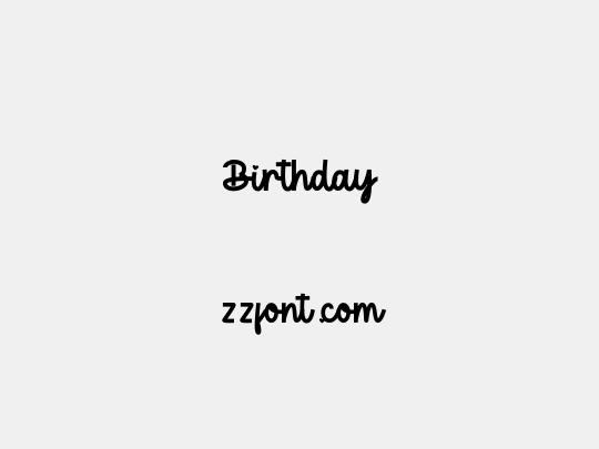 Birthday