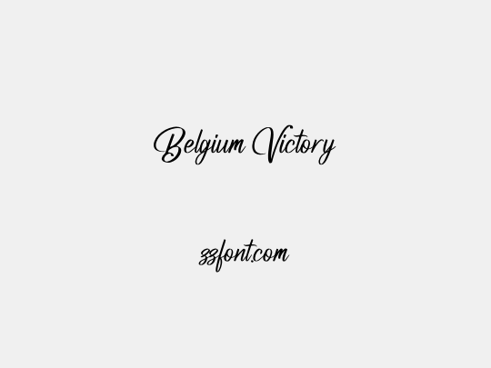 Belgium Victory