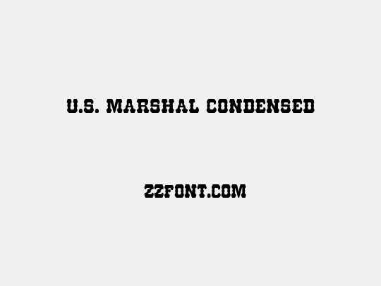U.S. Marshal Condensed