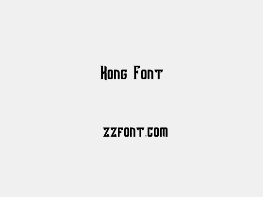 Kong Font