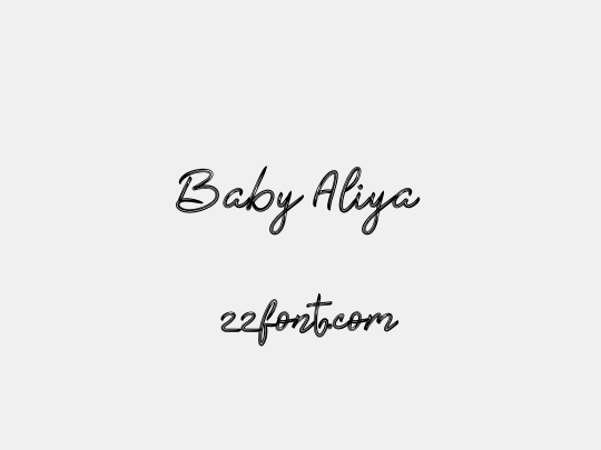 Baby Aliya