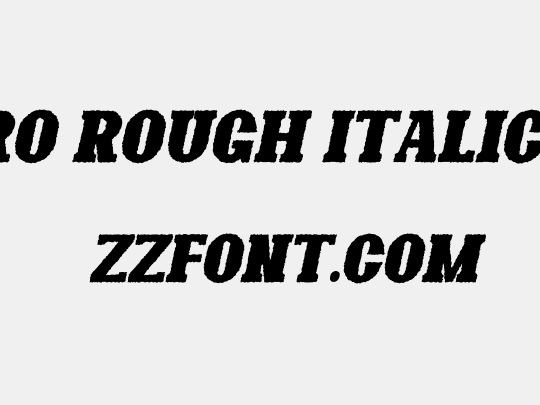 Bonaro Rough Italic Demo