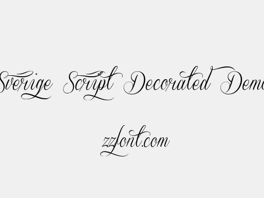 Sverige Script Decorated Demo