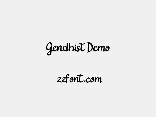 Gendhist Demo