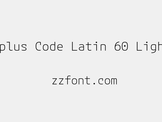 Mplus Code Latin 60 Light