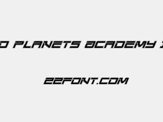 United Planets Academy Italic