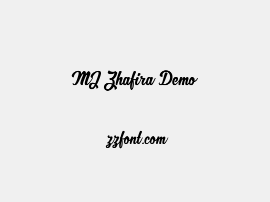 MJ Zhafira Demo